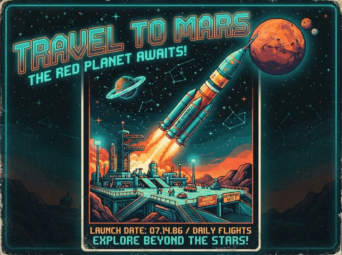 Mars expedition trip